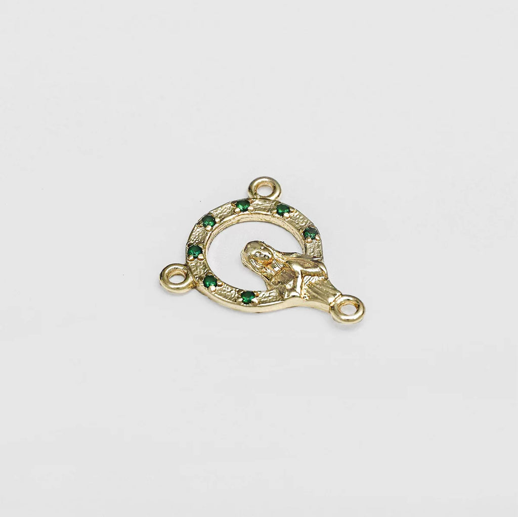 C Crucero con Circonias 1.8 Cms Verde
